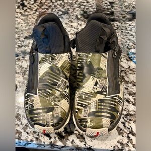 Jordan Jumpman Hustle Black and Olive Graphic Sneakers